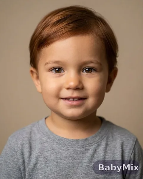 The same baby generated at 3 years old